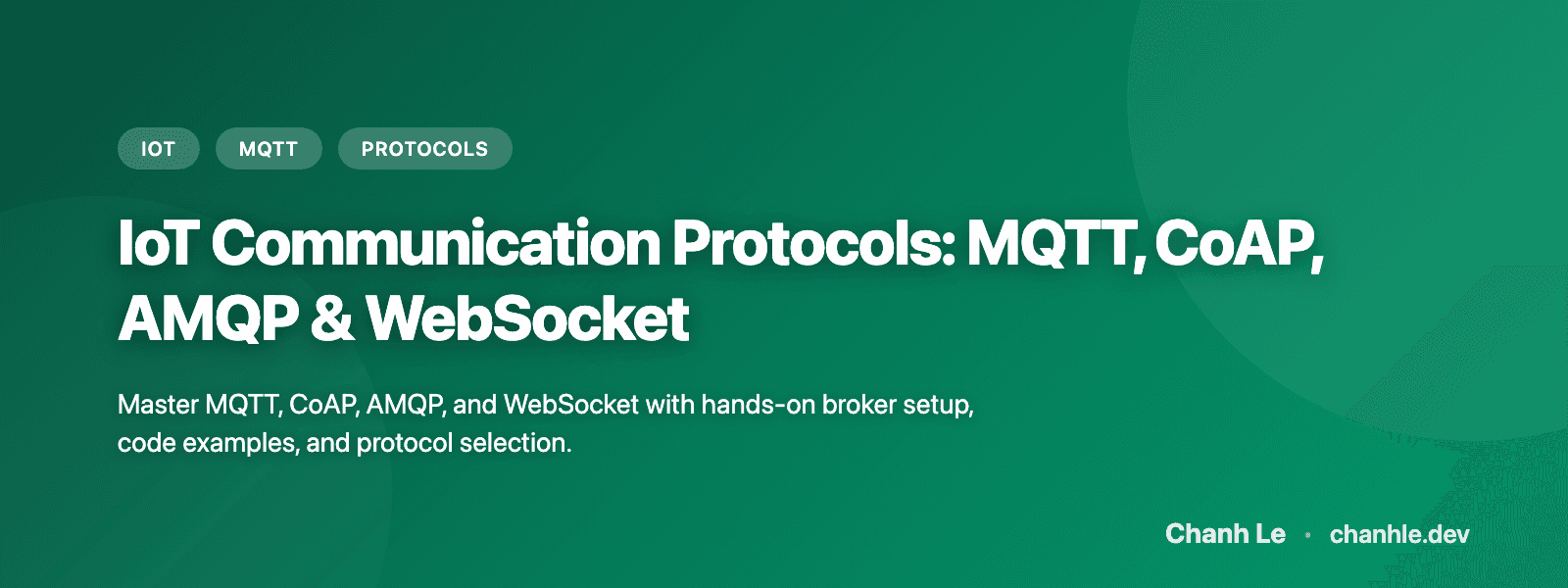 IoT Communication Protocols: MQTT, CoAP, AMQP & WebSocket