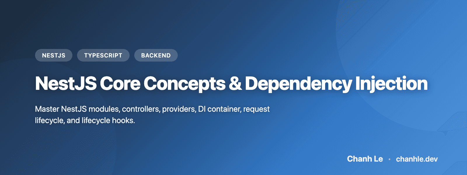 NestJS Core Concepts & Dependency Injection