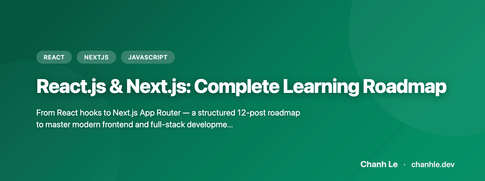 React.js & Next.js: Complete Learning Roadmap