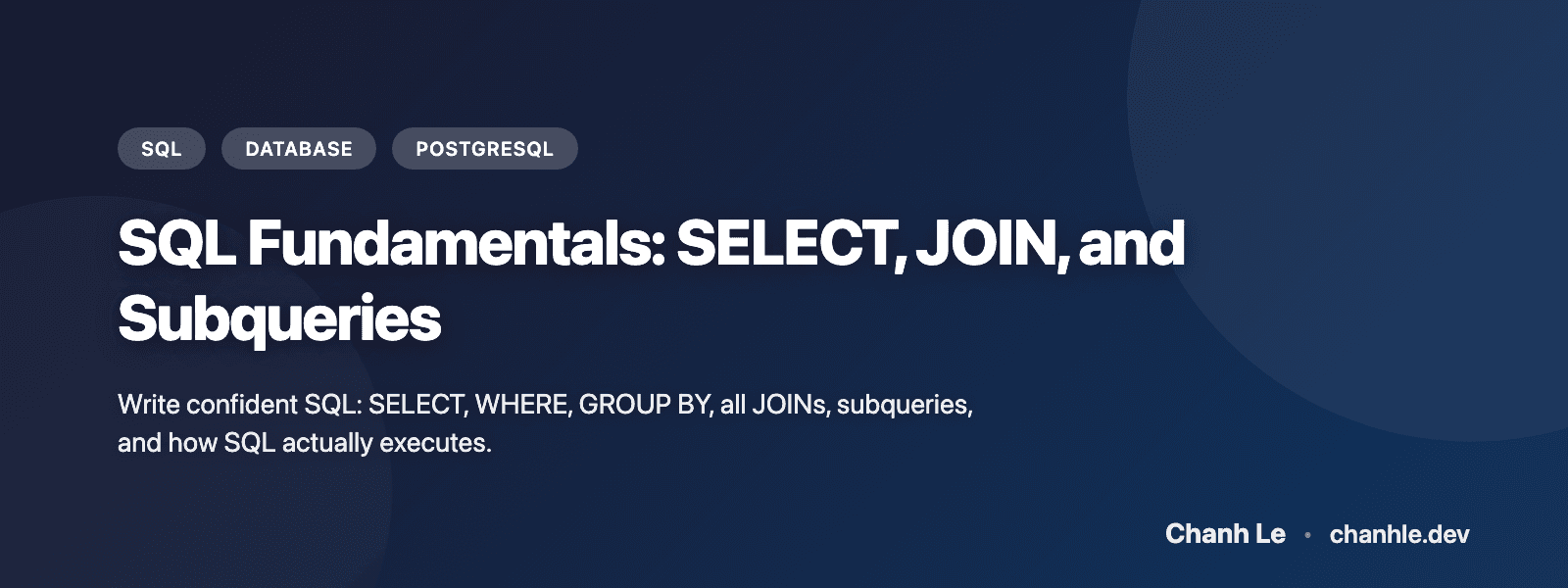 SQL Fundamentals: SELECT, JOIN, and Subqueries