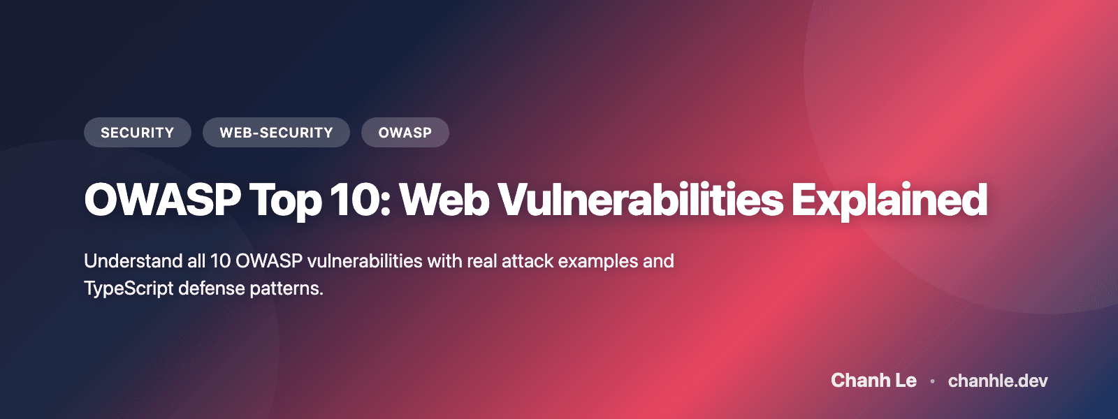 OWASP Top 10: Web Vulnerabilities Explained