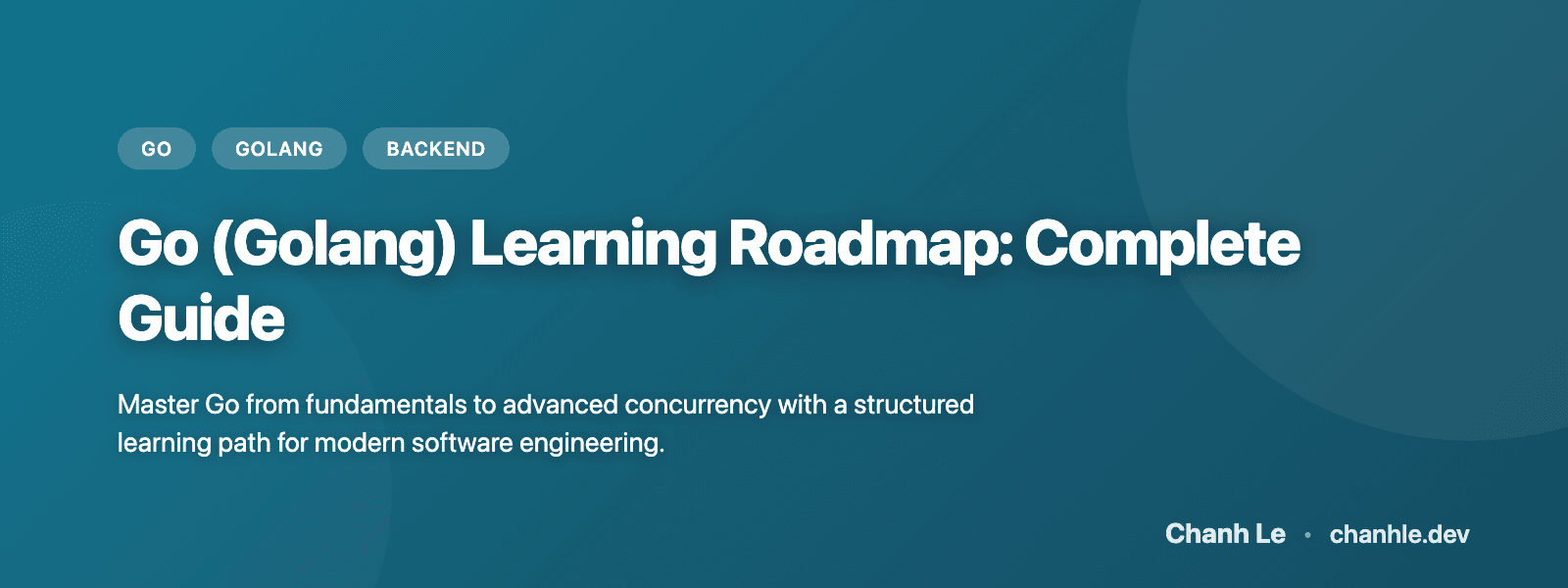 Go (Golang) Learning Roadmap: Complete Guide