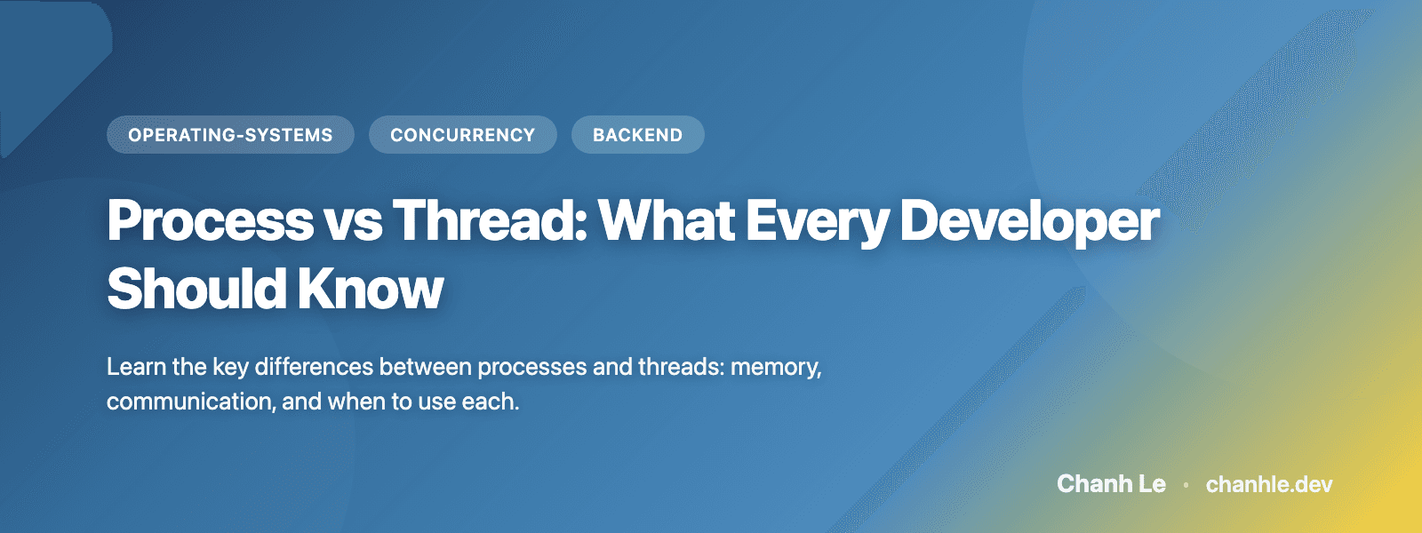 Process vs Thread: What Every Developer Should Know