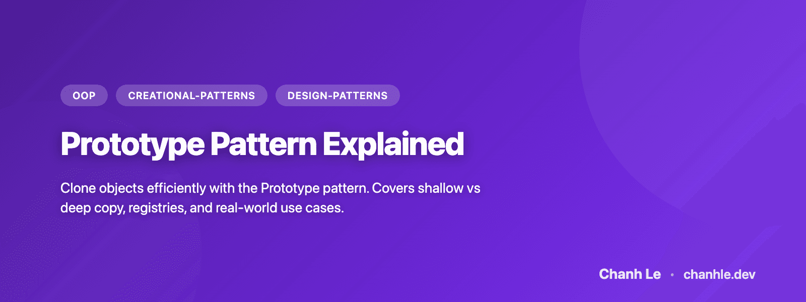Prototype Pattern Explained
