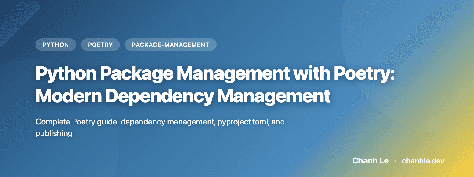 Poetry: Modern Python Package Management